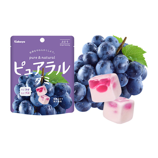 KABAYA Pureal Fruit Gummy grape Flavor 45g