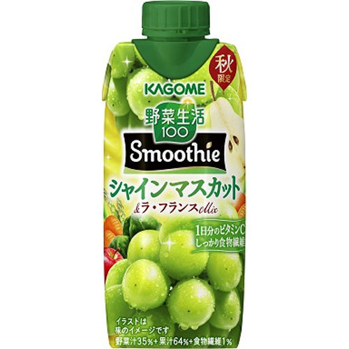 Kagome Smoothie Shine Muscat & La France Mix 330ml