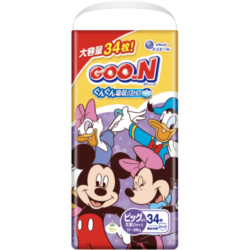 elleair goo.n Micky Mouse Version Diaper pants XXL 34pcs (13-25kg)