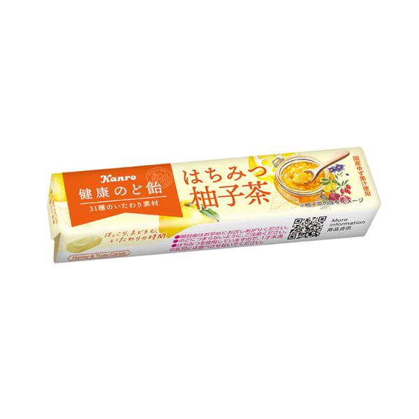 Kanro Healthy Throat Lozenges Honey Yuzu Tea 11 tablets