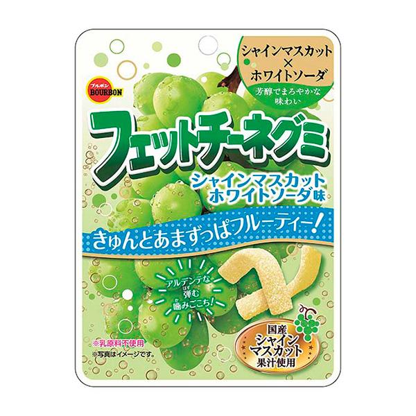 Bourbon Chewy Candy Sticks Green Grape Flavor 47g