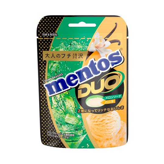 Kracie Foods Mentos DUO Melon Soda & Vanilla 45g