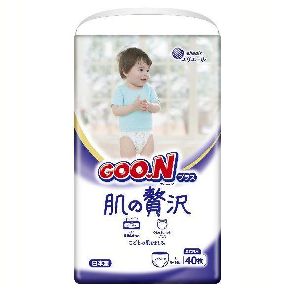 elleair GOO.N limited edition Luxury Premium Sensitive Skin Nappy Pants L 9-14kg 40 pieces