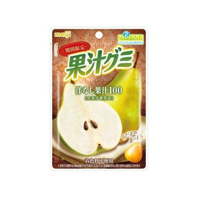 Meiji Fruit Gummy Candy 100% Pear Juice 47g