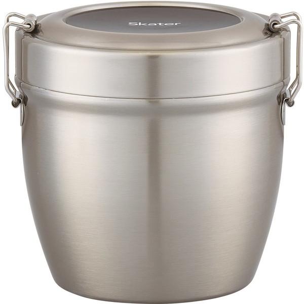 Skater Antibacterial Insulated Stainless Steel Bento Box 800ml Silver STLBD8AG