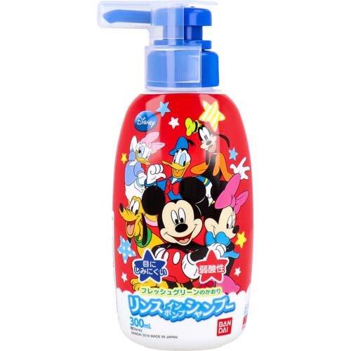 Bandai Rinse-in Pump Shampoo Mickey Mouse 300ml fresh tea scent