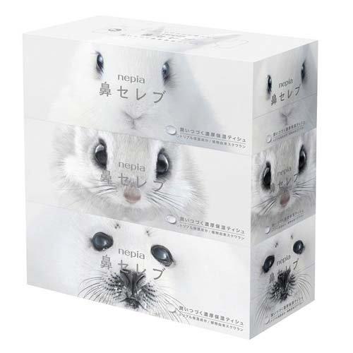 Nepia Nose Celeb Moisturizing Tissue (400 sheets (200 pairs) * 3 pieces)