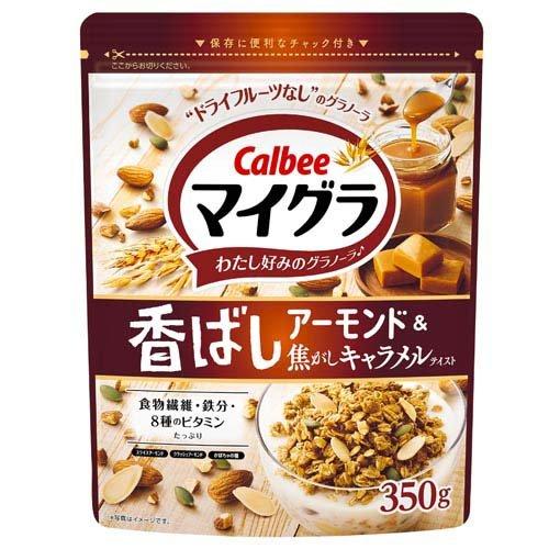 Calbee Mygra Almond & Caramel 350g