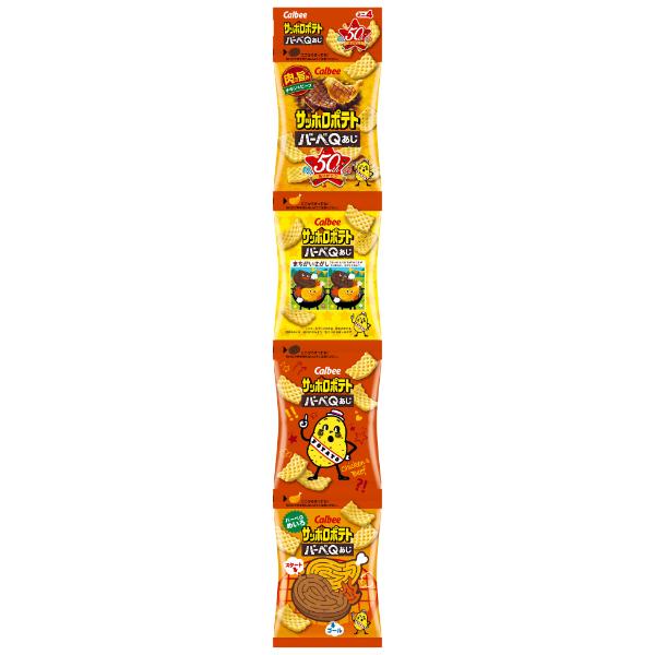 calbee chips bbq flavor 4-link 36g