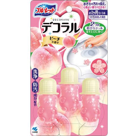 kobayashi toilet Deodorant Fragrant gel Flower shape peach scent