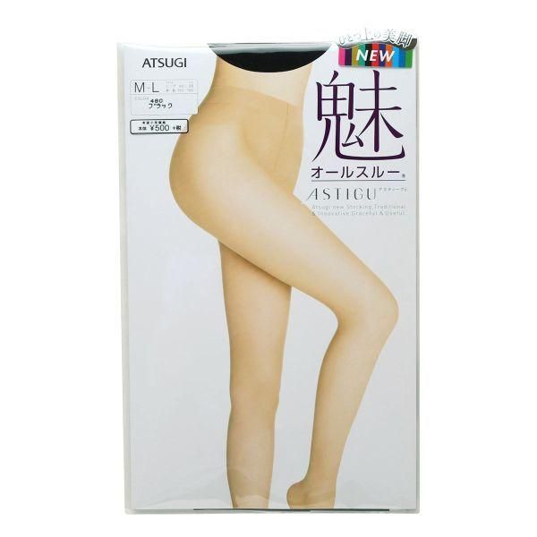 Atsugi charm series spring and summer pantyhose 480 black M-L