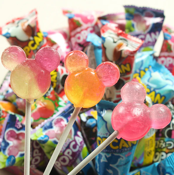 glico Disney Micky head lollipops mixed flavor 30 sticks /box 格力高米奇头棒棒糖混合口味30支/盒 - 椿 CHUN