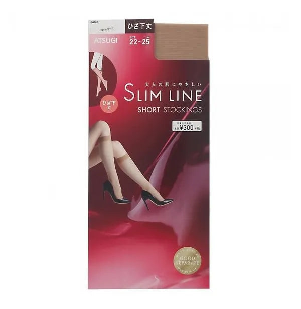 Atsugi SLIMLINE Knee Length Short Stocking 22-25cm 357