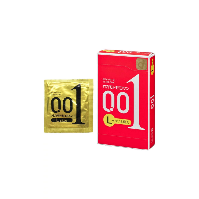 Okamoto 0.01 condom ultra-thin Large size 3pcs