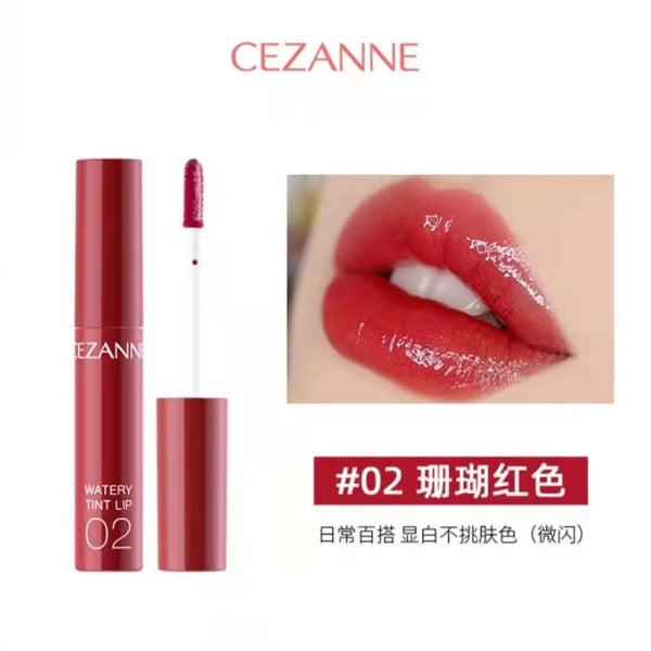 CEZANNE Watery Tint Lip 02 coral red