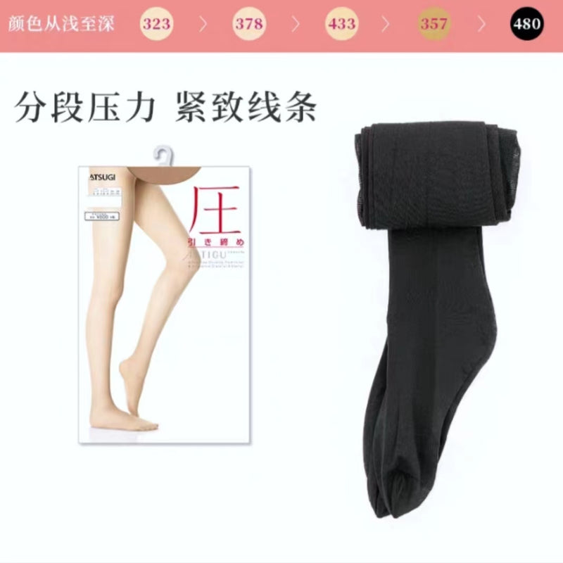 Atsugi style up spring and summer pantyhose 480 black M-L