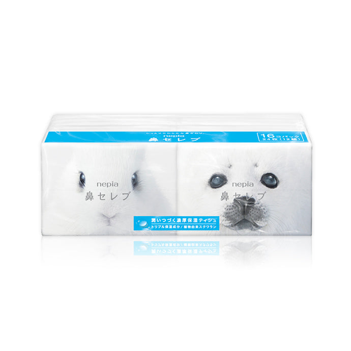 NEPIA Hana Celeb 2-Ply Pocket Pack Lotion Facial Tissue 1Pack 192sheets  (12sheets x16 pcs)er