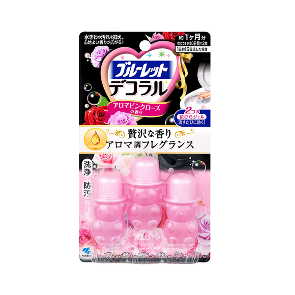 kobayashi toilet Deodorant Fragrant gel Flower shape rose scent - 椿 CHUN