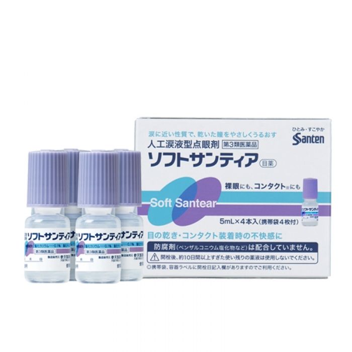 Santen Soft Santear Eye Drops 5ml × 4pcs