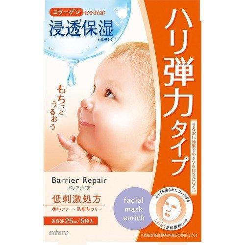 mandom Barrier Repair Facial Mask Enrich 5 sheets