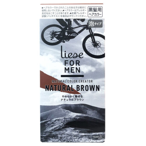 Kao liese for men hair dye natural brown