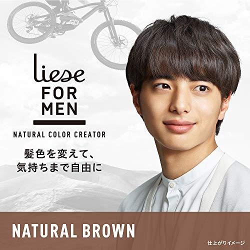 Kao liese for men hair dye natural brown